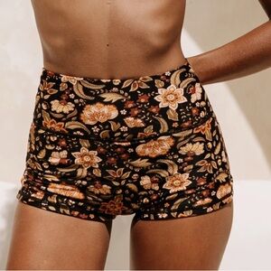 Floral High-Waisted Bikini Bottoms